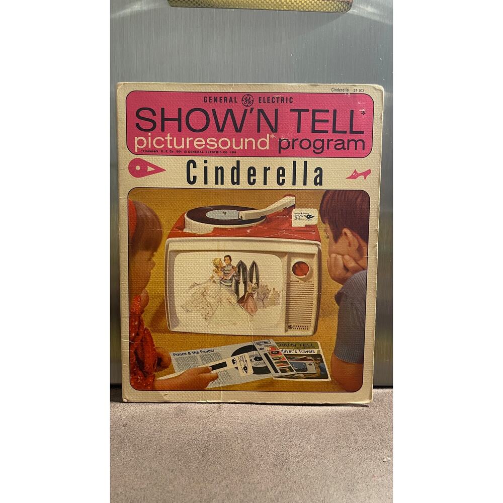 Cinderella Show 'N Tell Vintage Record Picturesound Program As Is As Shown